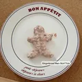 Pink tweed gingerbread man ornament with gold thread, 9x7cm Christmas hanging decoration - Gingerbread Man-01 (Pink)