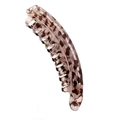 Elegant 13cm banana hair clip with tortoise shell pattern for ponytail styling - Transparent Light Leopard
