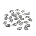 Pendentifs cadenas en alliage argenté avec motif croix pour création de colliers DIY - 8X13mm (Serrure à Croix)