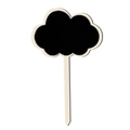 Mini cloud-shaped wooden chalkboard sign with stand for party and home decoration - Cloud