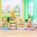 Carillon a manovella con simpatici personaggi di coniglio, orso, anatra e cagnolino - Set Completo di Quattro (Manovella) / Manuale a manovella