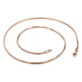 Elegant rose gold snake chain necklace for men and women with a secure lobster clasp - 500mm x 2mm / Rose Gold (KN203618-Z)