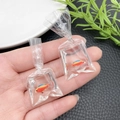 Goldfisch im Wasserbeutel Harzohrringe für DIY-Schmuckherstellung und Bastelarbeiten - Oranger Kleiner Fisch