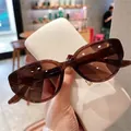 Occhiali da sole cat-eye marrone tè polarizzati con protezione UV vista manuale - Tè al Caffè