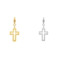 Pendenti a croce in acciaio inossidabile oro e argento con chiusura a moschettone per DIY - Stile Croce 2 / Oro