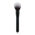 Close-up of soft flame-shaped makeup brush with black and white gradient bristles - Single Black Huge Flame Powder Brush