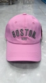 Pink cotton baseball cap for kids with grey Boston 1630 3D embroidery detail - Kids (2-8 Years) / BOSTON Dusty Pink
