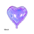 18 Inch Iridescent Purple Heart Balloon