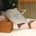 Detailed close-up of realistic fish plush pillow with high-definition scale textures - 30cm / Bream