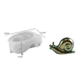 DIY Schnecken-Silikonform für Kunstharz mit 4,5cm Größenangabe und schillerndem Finish - Schnecke Ornament-Klein