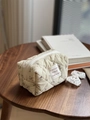 Gesteppte Cord-Minitasche mit Blumenmuster und Reißverschluss im Vintage-Design - Lavendel-Blumen-Schiff-Tasche