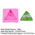 Molde de silicona rosa para velas y manualidades con forma de Zongzi tradicional - 6# B848 Rosa