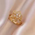 J0204 Weißer Bauhinia-zirkonia-ring