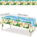 Size chart for ocean wave beach party tablecloth, 108x54 inch PEVA waterproof table cover - Beach Party Tablecloth 137*274cm