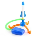Kids toy rocket launcher set with blue foot pump and foam rocket for outdoor fun - 1 Flash Rocket