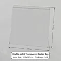 Thick 17x17cm transparent PVC jewelry storage bag with 24-wire seal lock closure - 24 Mil / 17x17cm / Clear