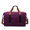 Borsa da viaggio viola capiente con scomparto per scarpe indipendente sul fondo - Viola