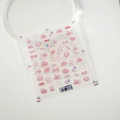 Stickers nail art 5D TS-3114 avec motifs de lapin rose et cerises pour manucure - TS-3114 Cerise Lapin