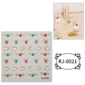 5D Relief Nail Art Stickers Cute Heart Angel Wings Adhesive DIY Manicure Decals - Cartoon Sticker (RJ-0021) / 60X60mm