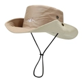 Cappello da sole per esterno con ricamo montagna e cinturino regolabile per escursioni - Taglia unica / Kaki
