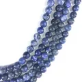 Perles rondes en sodalite bleue naturelle de qualité pour la création de bijoux DIY - 4mm (env. 90pcs) / Sodalite bleue