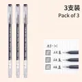 Languo lime blue drawing gel pen set with three pens for journaling and note-taking - Lime Blue Single Color 3-Pack
