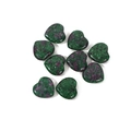 Polished 20mm heart-shaped ruby in zoisite stones featuring green and red patterns - Ruby Zoisite