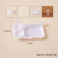 Miniature dollhouse kitchen set with white plates, bowls, and wine glass - White Bear Tray 4-piece Set