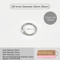 Anello per rilegatura argento 25mm per fogli mobili e album fotografici - 25# ID 20mm / Argento