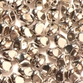 Unregelmäßige silberne CCB-Zwischenperlen mit glatter Metallic-Optik für DIY - Silber