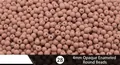 Polished opaque glass seed beads 4mm size in brownish pink color code 28 for jewelry DIY - EU 28