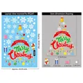 Christmas window decals with Merry Christmas text, elk and snowflake decorations - BQ261 Merry Christmas