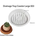 Round striped silicone mold for resin tray and coaster with 16.3cm diameter and 3cm thickness - Large (Diameter 16.3cm)