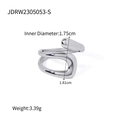 Streamlined 3D Wrap Style(JDRW2305053-S) Silver