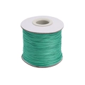 Lake green 0.5mm waxed cord roll for DIY handmade jewelry and beaded bracelet crafting - 0.5mm/10 Meters / Peacock Green