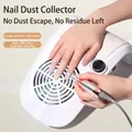 White high power nail dust collector with hand rest and electric silver nail drill - 858-9A-US Plug