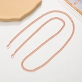 Rose gold metal chain strap with lobster clasps for mobile phone case or crossbody bag - D094-7.5mm Crossbody Chain Rose Gold