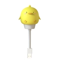 Luce notturna USB a forma di pulcino giallo con stelo flessibile e spina USB-A - Presa - Anatra