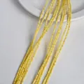 Multiple strands of irregular light yellow shell beads for handmade jewelry DIY crafts - 2mm / Yellow