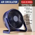 6 inch deep blue USB desktop fan with two-speed settings and adjustable angle - 6-inch Navy Blue