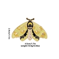 C2392-2 Green Black Ginkgo Moth