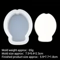Stampo in silicone traslucido per orsetti in resina fai-da-te con dimensioni dettagliate - 2# B344 Trasparente