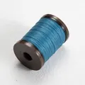 Lake blue 0.4mm round waxed thread for leather sewing on a brown plastic spool - 0.4mm/110m / #18 Sky Blue