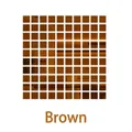 Brown self-adhesive square acrylic mirror wall stickers in a decorative grid layout - Brown