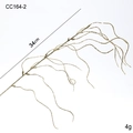 Sparkling gold artificial branch decoration for Christmas trees, 34cm length, 4g weight - Gold Dragon Whisker Leaf Stem (34cm/4g)