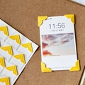 Self-adhesive bright yellow photo mounting corners for DIY scrapbooking album - Apricot Yellow