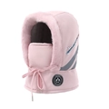 Passamontagna invernale rosa con fodera in pile termico e coulisse regolabile donna - Rosa
