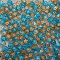 DIY jewelry 10mm turquoise blue and gold crackle glass beads for bracelet making - 10mm / Maple Evening (Turquoise Gold Crackle)