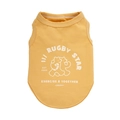 Chaleco amarillo transpirable para perros pequeños con dibujos de osos y rugby - 2XL / Amarillo jengibre