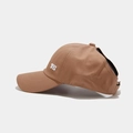 Brown ponytail baseball cap with DYJ embroidery and adjustable open back design - Adjustable / Khaki